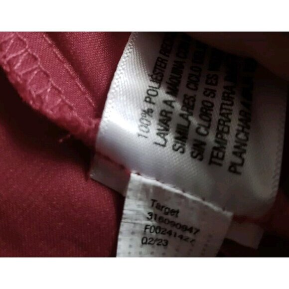 Knox Rose Red Dress Shiny Long Flutter Sleeve Flowy Dress Size Small S NEW! - Picture 12 of 12